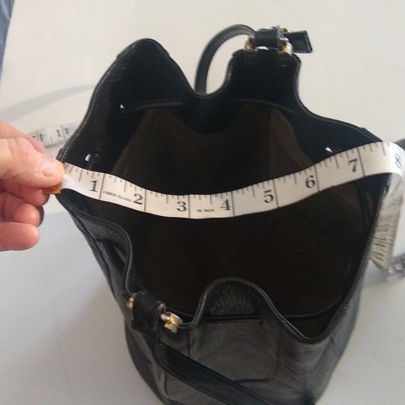 Vintage HCL black leather bucket bag 1052736 - Picture 11 of 13